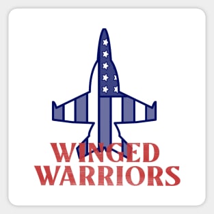 Airforce Winged Warriors American Jet Sticker